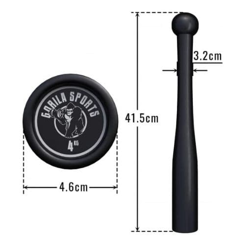 Clubbell 4kg – Gorilla Sports