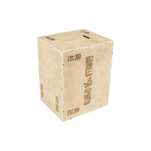 Plyo Box Classique 3 en 1 en bois – Gorilla Sports