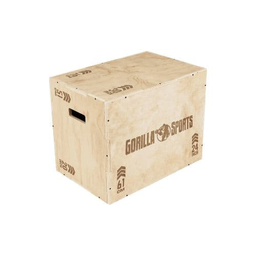 Plyo Box Classique 3 en 1 en bois – Gorilla Sports