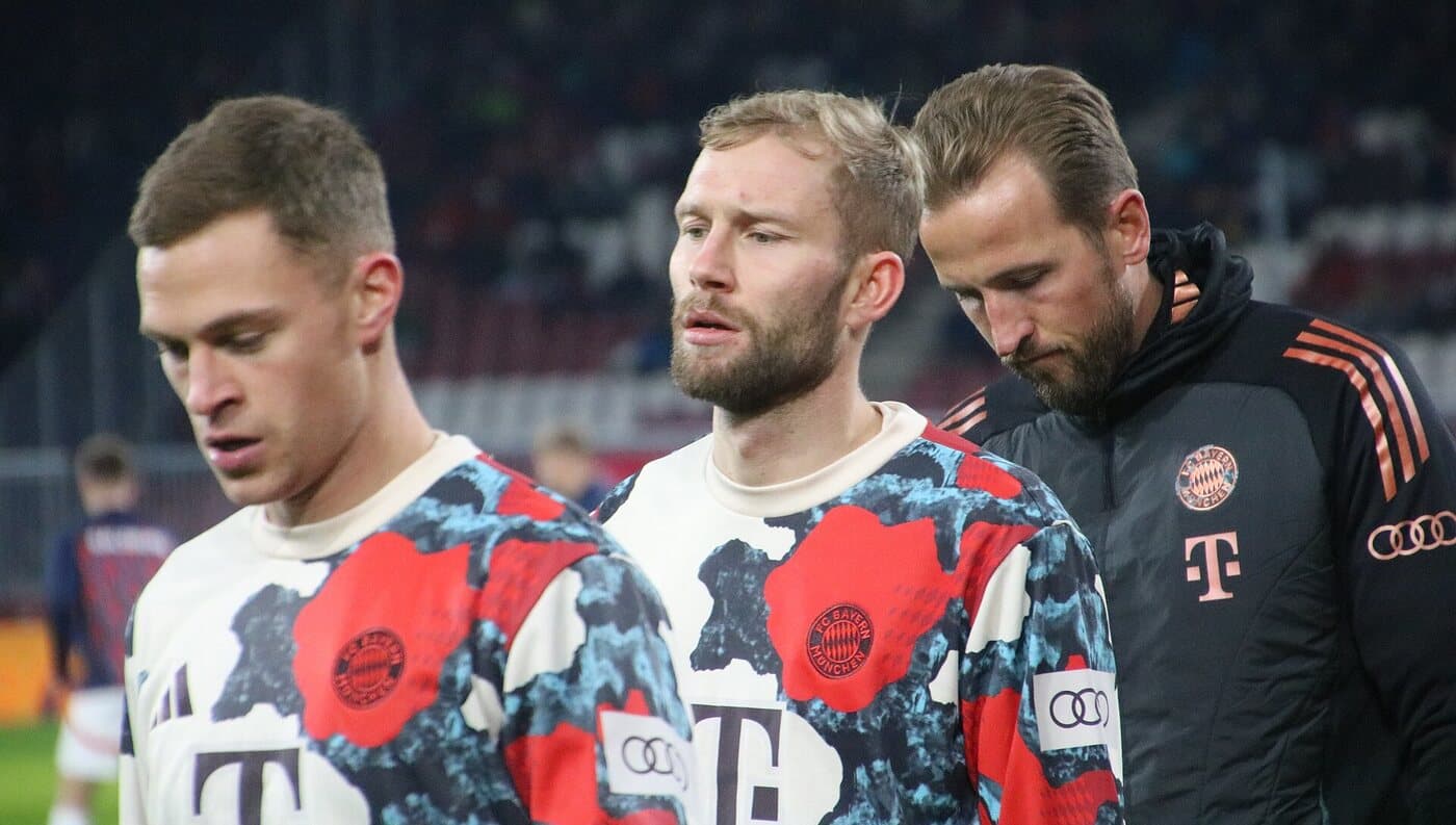 Harry Kane avec le Bayern Munich, numéro 9, en 2025