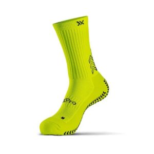 chaussettes antidérapantes SOXPro jaune fluo