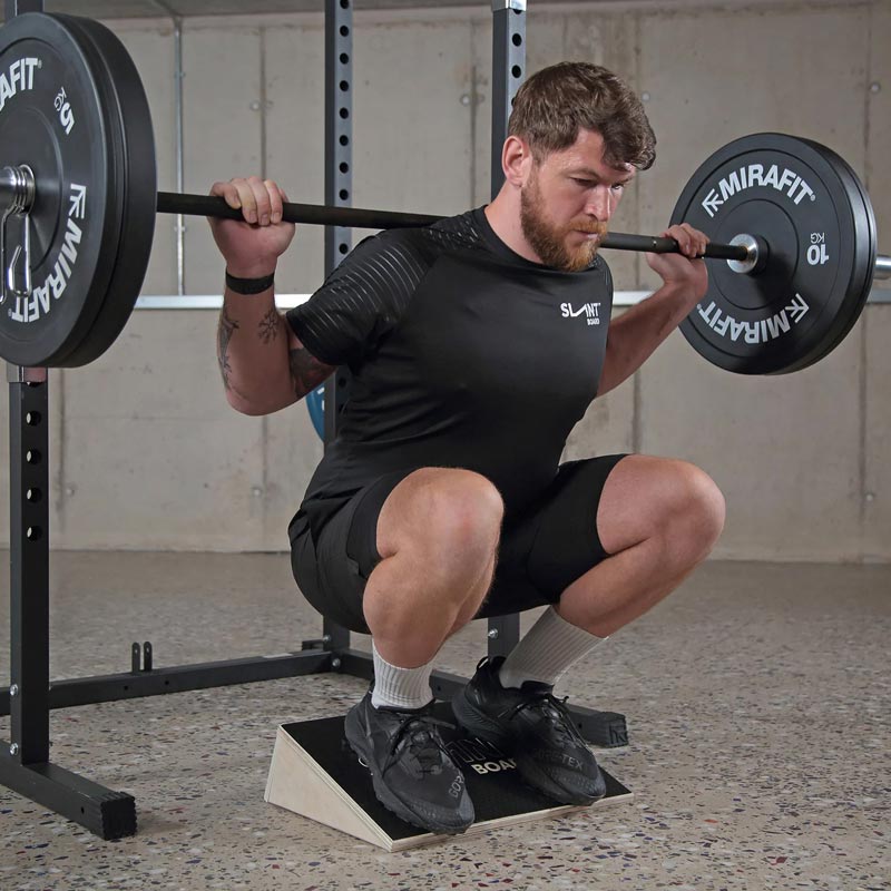Planche Inclinée En Bois Ajustable – Pour étirements Mollets, équilibre – 5 Angles (20° à 45°) – Charge Max 204 Kg