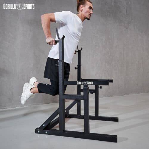 Squat Rack Hauteur et Largeur Réglable – Gorilla Sports