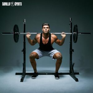 Squat Rack Multifonction en acier - Gorilla Sports