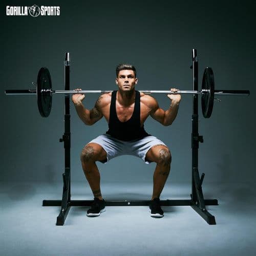 Squat Rack Multifonction en acier – Gorilla Sports