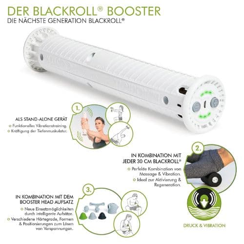 Booster Head – Noyau vibrant pour rouleau de massage – Blackroll