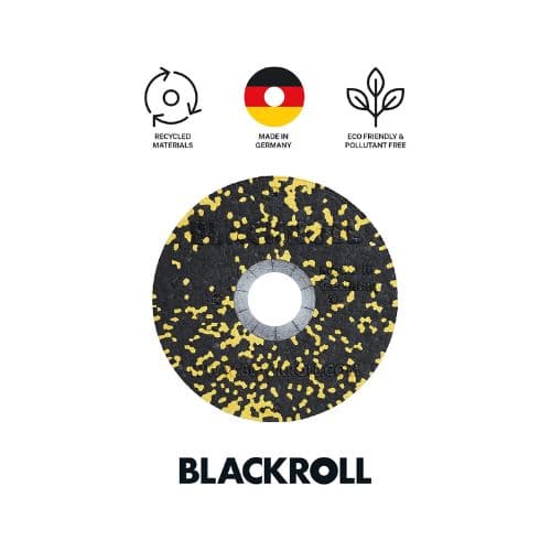 Rouleau standard de massage 30cm Noir et Jaune – Blackroll